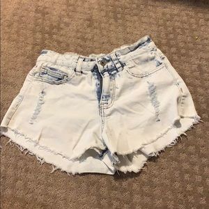 Denim shorts